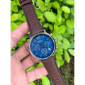 Buy Hugo Boss Mens Quartz Brown Leather Strap Blue Dial 42mm Watch - 1513606 in Pakistan