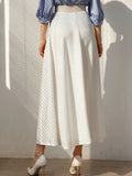 Buy Shein Mulvari Solid High Waisted Flared Skirt in Pakistan
