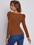 Buy Shein Emery Rose Square Neck Leg Of Mutton Sleeve Top in Pakistan