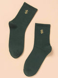 Buy Shein Dollar Pattern Crew Socks in Pakistan