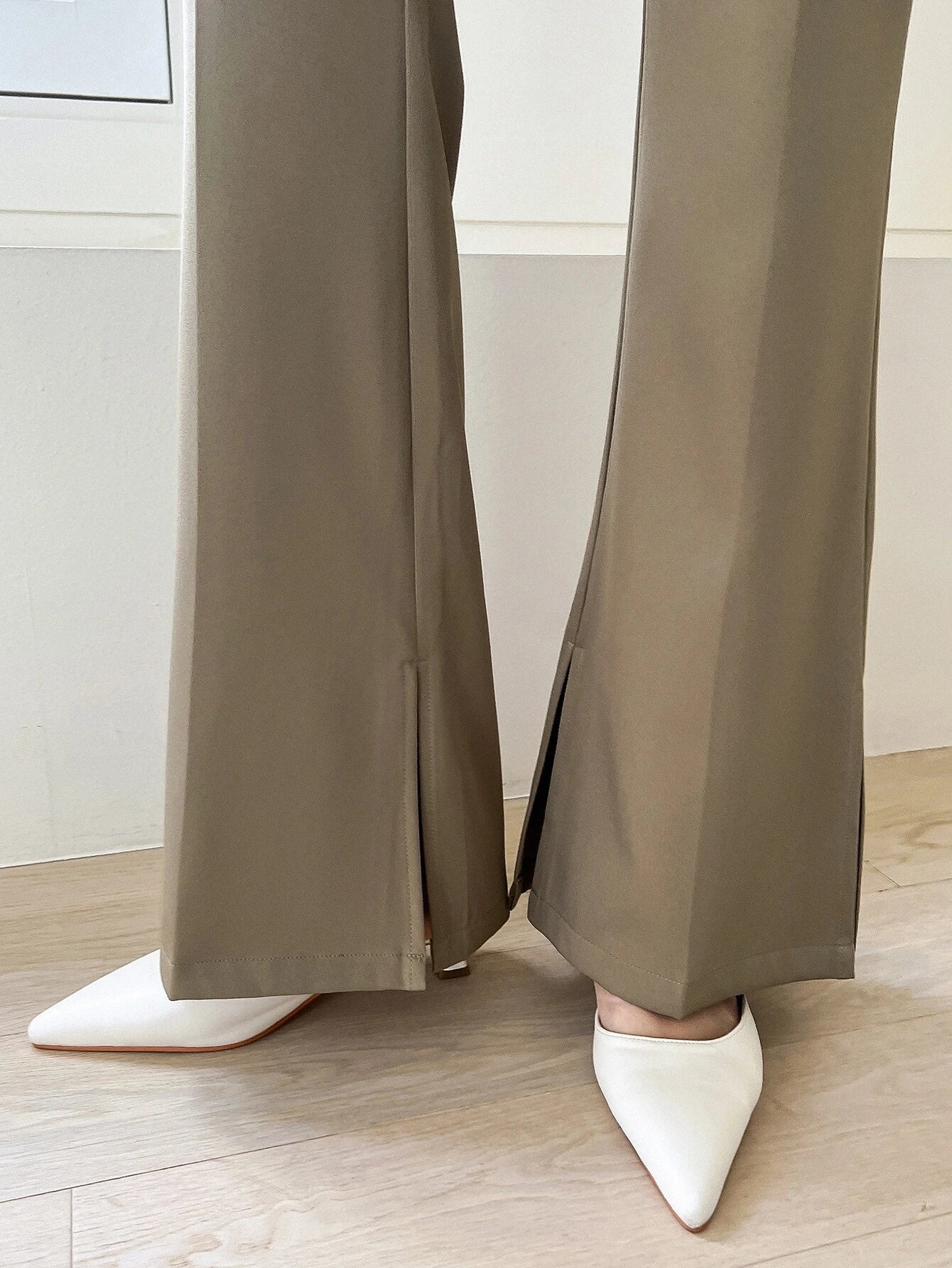 Buy Shein Dazy Slant Pocket Zip Fly Suit Pants in Pakistan