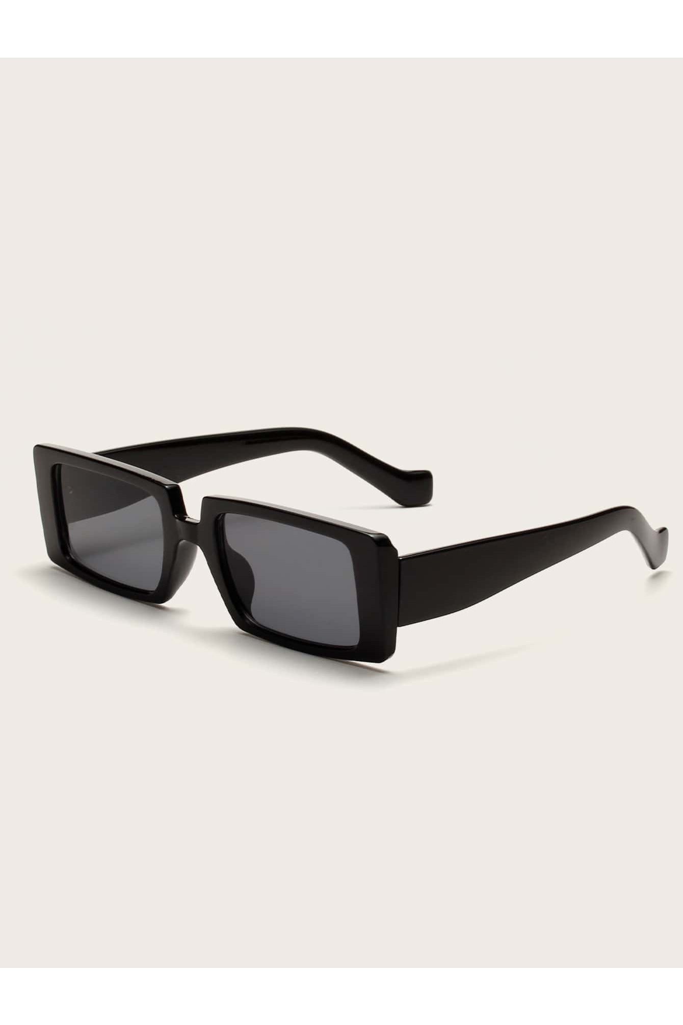 Buy Shein Acrylic Frame Rectangle Fashion Glasses - Black in Pakistan