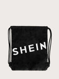 Buy Shein Letter Graphic Drawstring Backpack in Pakistan