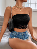 Buy Shein Sxy Backless Lace Crop Tube Top in Pakistan