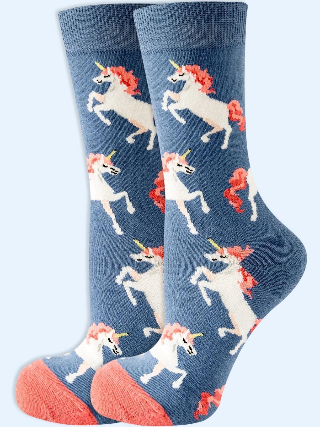 Buy Shein Unicorn Pattern Crew Socks in Pakistan