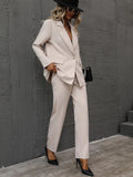 Buy Shein Single Button Lapel Collar Blazer & Tailored Pants in Pakistan