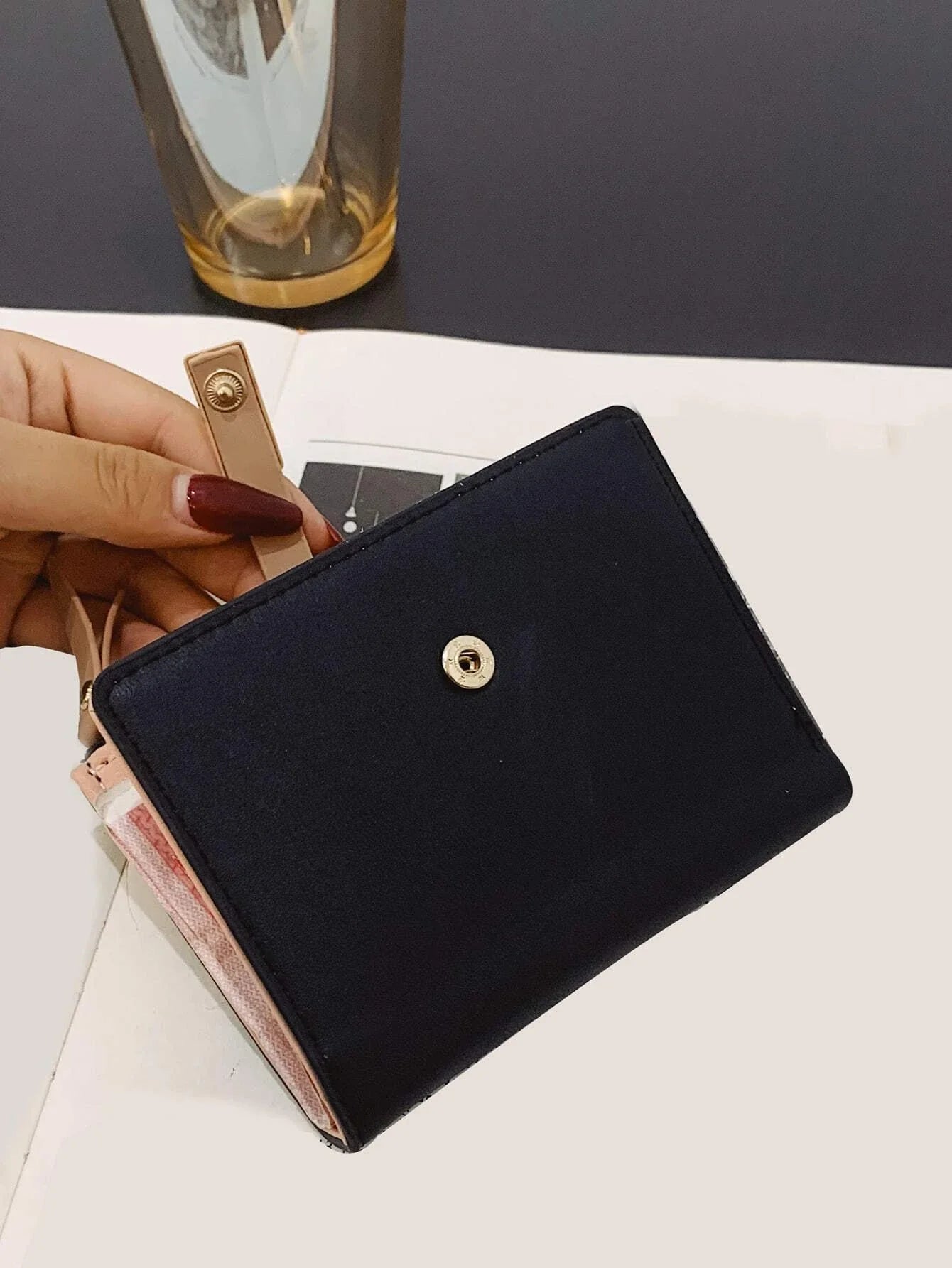 Buy Shein Snap Button Small Wallet in Pakistan