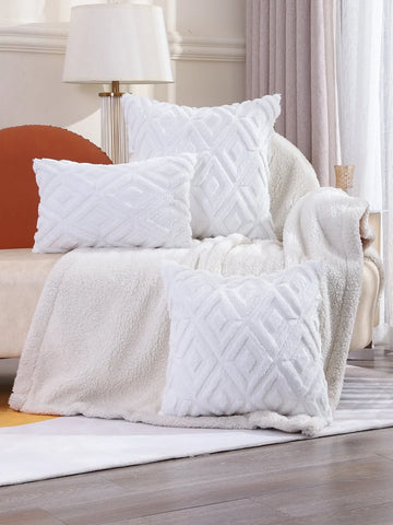 Buy Shein 1pc Geometric Design Cushion Cover Without Filler in Pakistan
