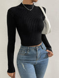 Buy Shein Solid Stand Collar Sweater in Pakistan