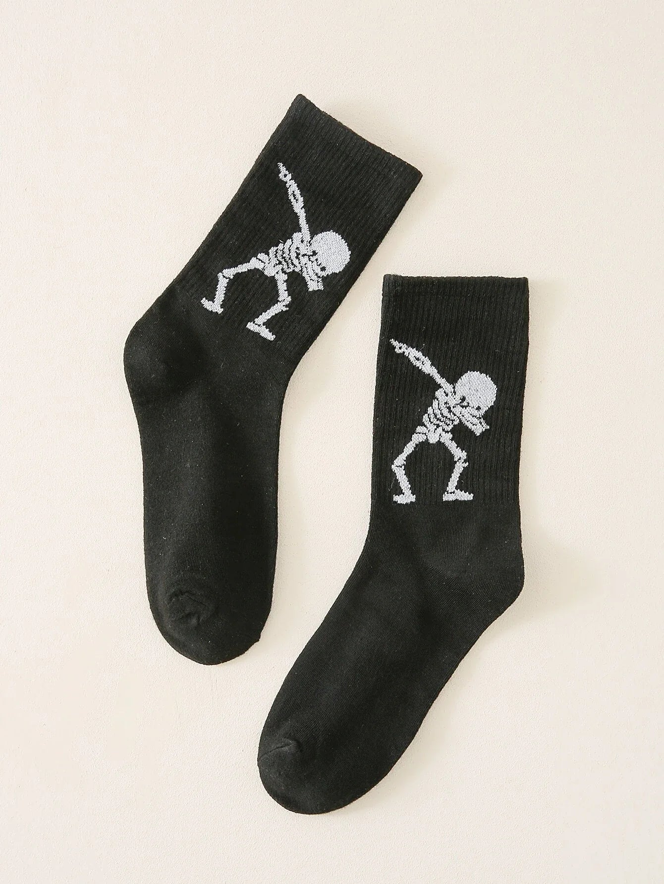 Buy Shein Skeleton Pattern Crew Socks in Pakistan