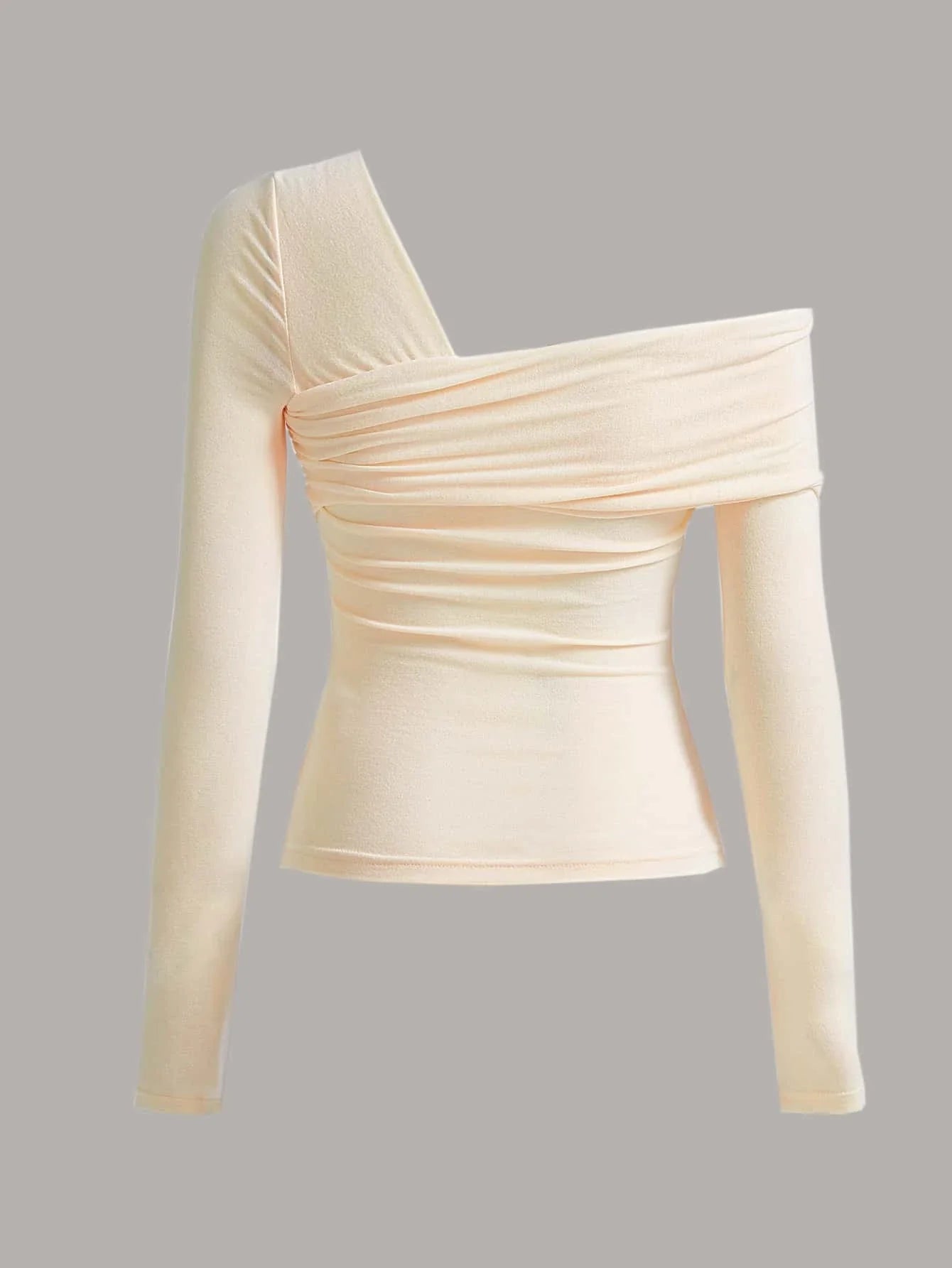 Buy Shein Bizwear Asymmetrical Neck Rib Knit Top in Pakistan
