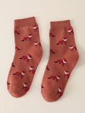 Buy Shein Fox Pattern Crew Socks in Pakistan