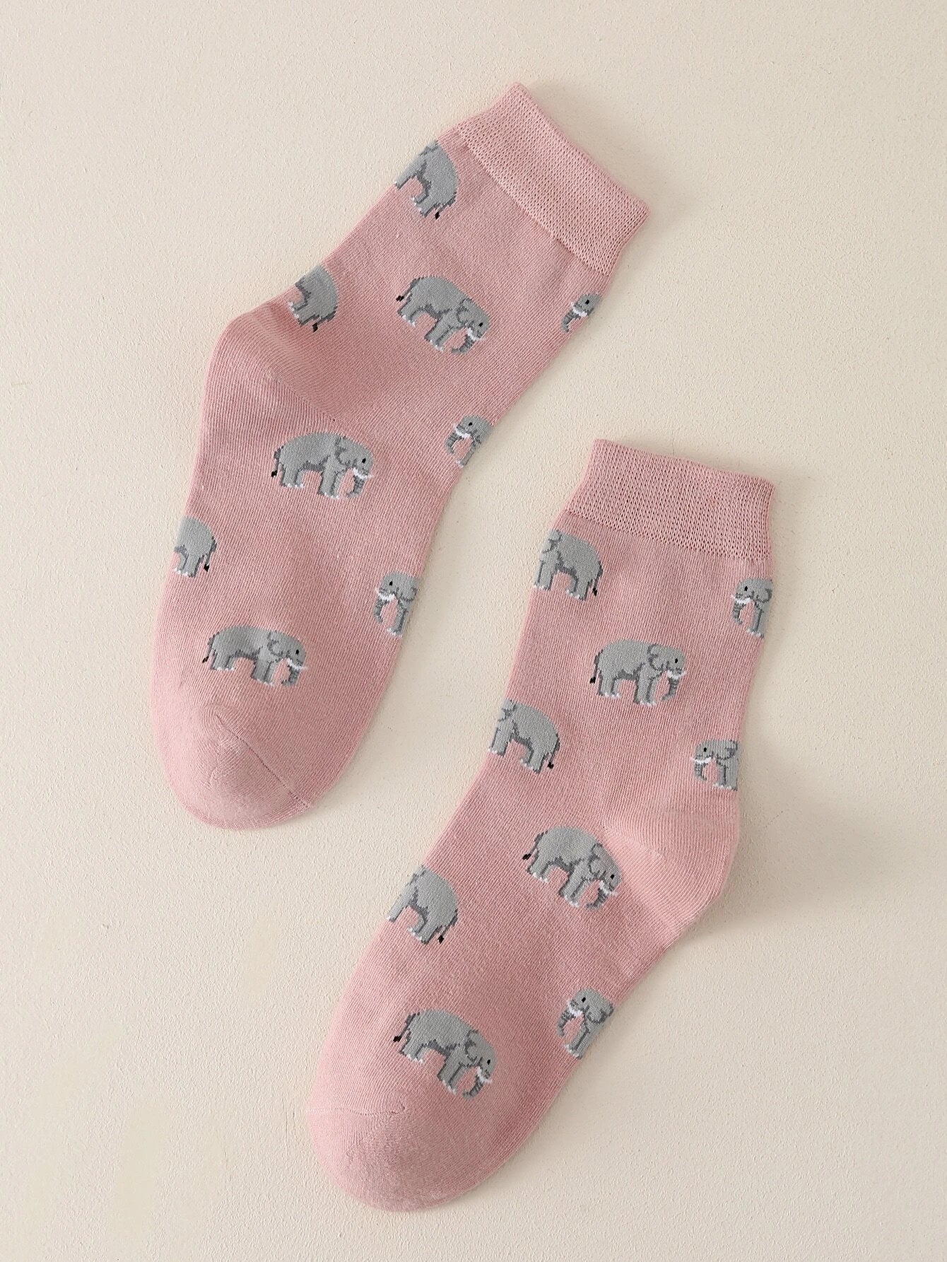 Buy Shein Elephant Pattern Crew Socks in Pakistan