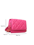 Buy Shein Mini Pink Stitched Pu Flap Square Bag in Pakistan