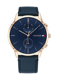 Buy Tommy Hilfiger Mens Quartz Leather Strap Blue Dial 44mm Watch - 1710405 in Pakistan