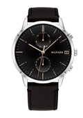 Buy Tommy Hilfiger Mens Quartz Leather Strap Black Dial 44mm Watch - 1710406 in Pakistan