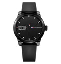 Buy Tommy Hilfiger Mens Quartz Silicone Strap Black Dial 42mm Watch - 1791382 in Pakistan