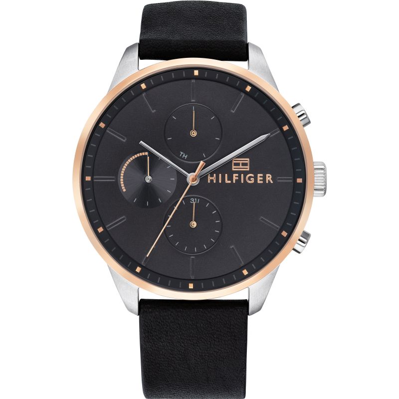 Buy Tommy Hilfiger Quartz Leather Strap Grey Dial 44mm Watch for Men - 1791488 in Pakistan