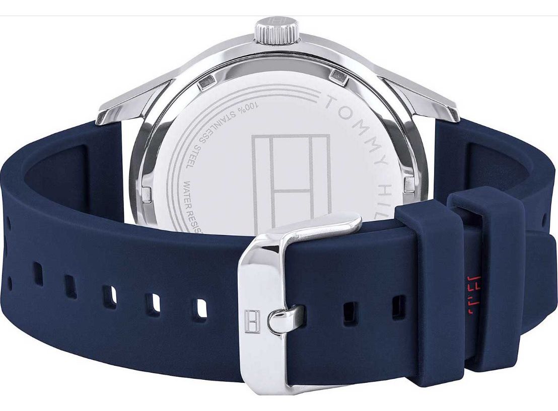 Buy Tommy Hilfiger Quartz Blue Silicone Strap Blue Dial 44mm Watch for Men - 1791635 in Pakistan