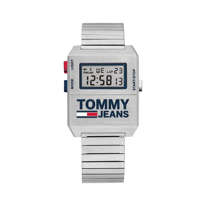 Buy Tommy Hilfiger Mens Digital Stainless Steel White Dial 32mm Watch - 1791669 in Pakistan