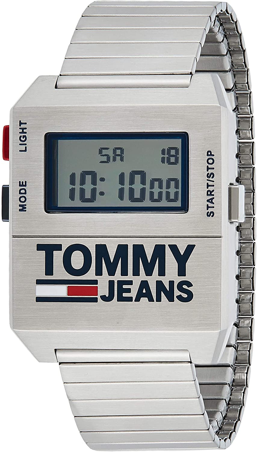 Buy Tommy Hilfiger Mens Digital Stainless Steel White Dial 32mm Watch - 1791669 in Pakistan