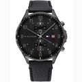 Buy Tommy Hilfiger Mens Quartz Leather Strap Black Dial 44mm Watch - 1791711 in Pakistan