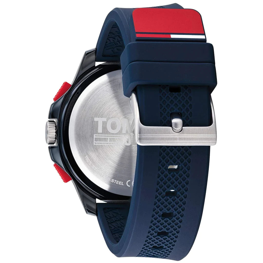 Buy Tommy Hilfiger Mens Quartz Silicone Strap Blue Dial 46mm Watch - 1791761 in Pakistan