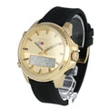 Buy Tommy Hilfiger Mens Analog Digital Silicone Strap Gold Dial 46mm Watch - 1791762 in Pakistan