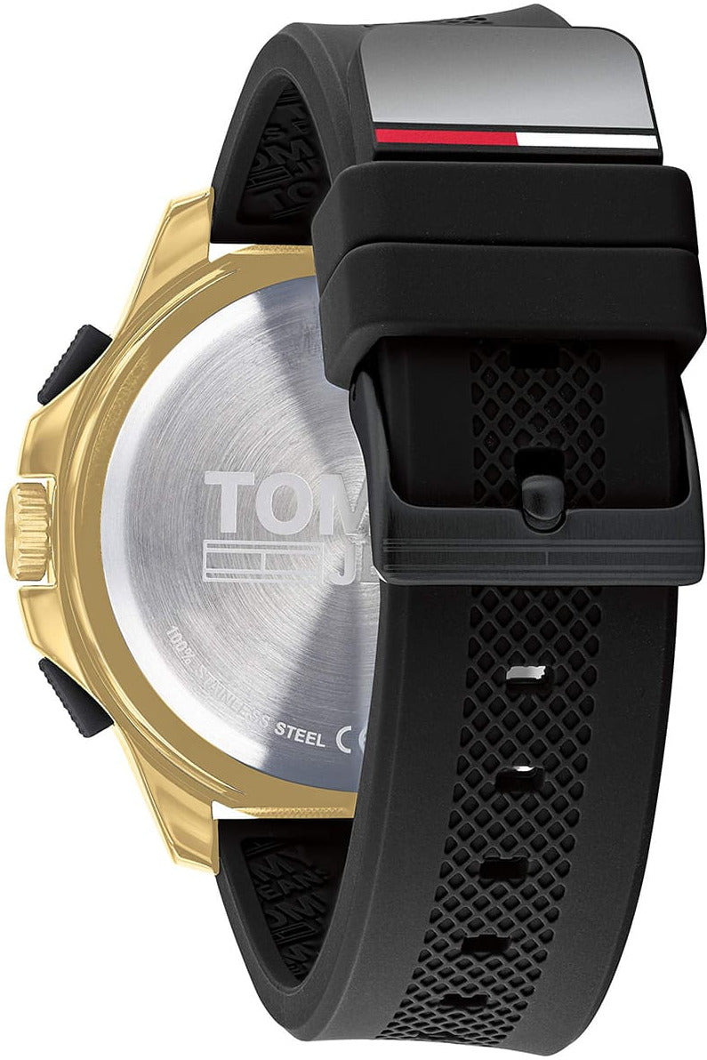 Buy Tommy Hilfiger Mens Analog Digital Silicone Strap Gold Dial 46mm Watch - 1791762 in Pakistan