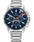 Buy Tommy Hilfiger Mens Quartz Stainless Steel Blue Dial 44mm Watch - 1791788 in Pakistan