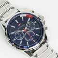 Buy Tommy Hilfiger Mens Quartz Stainless Steel Blue Dial 44mm Watch - 1791788 in Pakistan