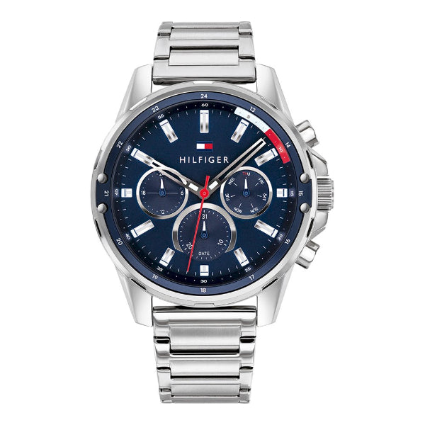 Buy Tommy Hilfiger Mens Quartz Stainless Steel Blue Dial 44mm Watch - 1791788 in Pakistan