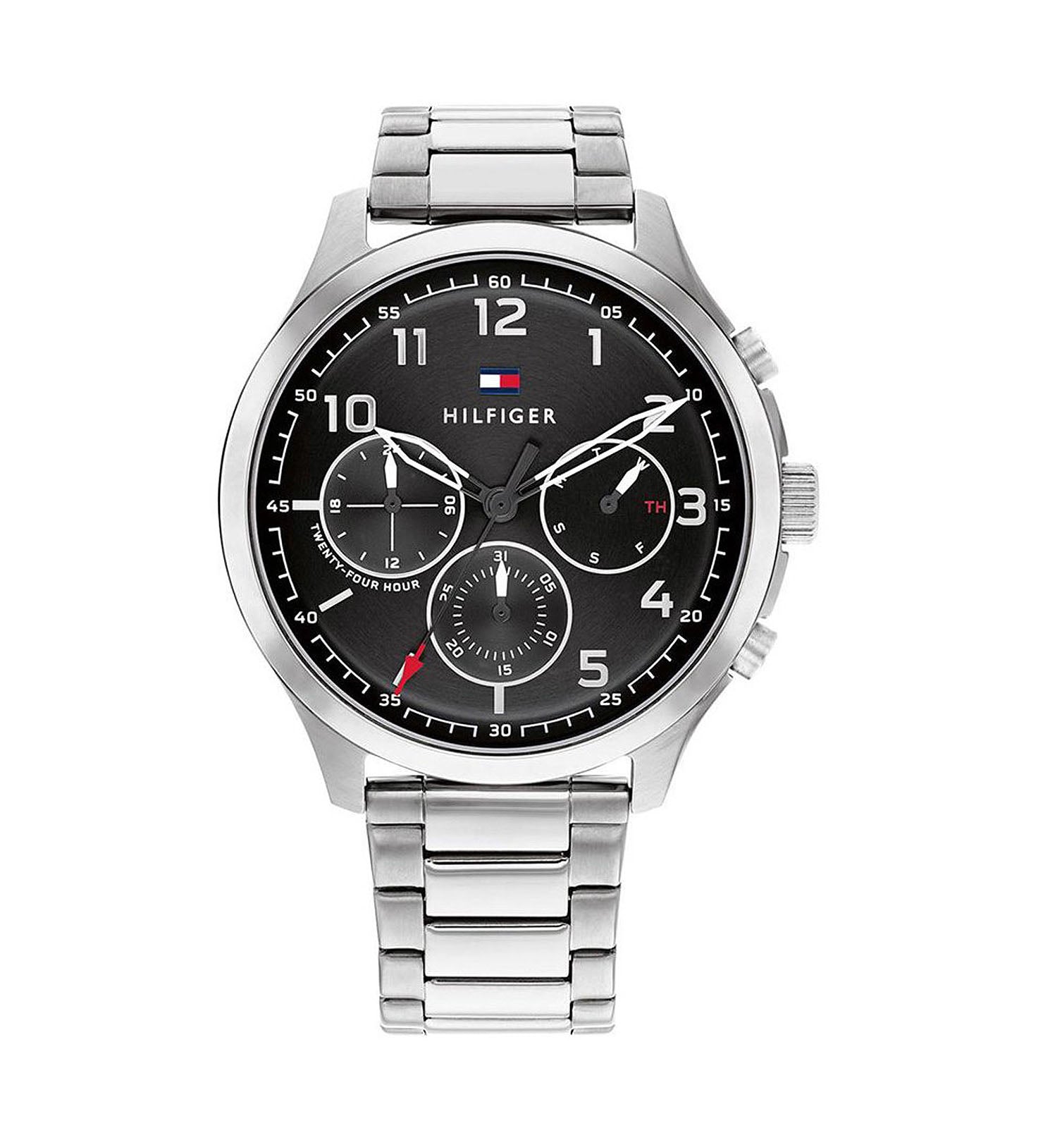 Buy Tommy Hilfiger Mens Quartz Stainless Steel Black Dial 45mm Watch - 1791852 in Pakistan