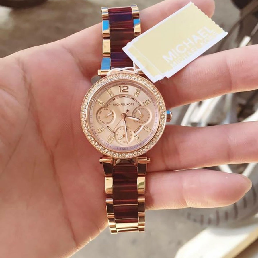 Buy Michael Kors Womens Quartz Stainless Steel Rose Gold Dial 33mm Watch - Mk6239 in Pakistan