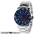 Buy Emporio Armani Men’s Chronograph Stainless Steel Blue Dial 45mm Watch - AR5933 in Pakistan