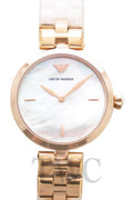 Buy Emporio Armani Women's Analog Stainless Steel Mother of Pearl Dial 32mm Watch AR11196 in Pakistan