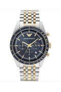 Buy Emporio Armani Sport Two-Tone Stainless Steel Blue Dial Chronograph Quartz Watch for Gents – AR8030 in Pakistan
