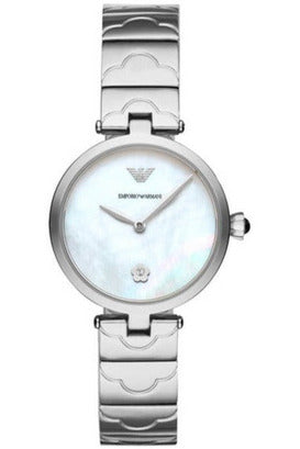 Buy Emporio Armani Women’s Quartz Stainless Steel Mother of Pearl Dial 32mm Watch AR11235 in Pakistan