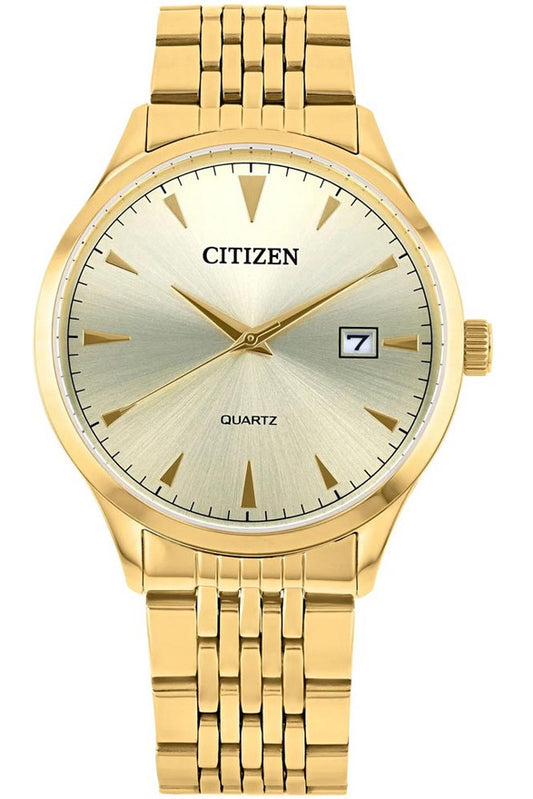 Buy Citizen Men's Quartz Gold Stainless Steel Gold Dial 41mm Watch DZ0062-58P in Pakistan