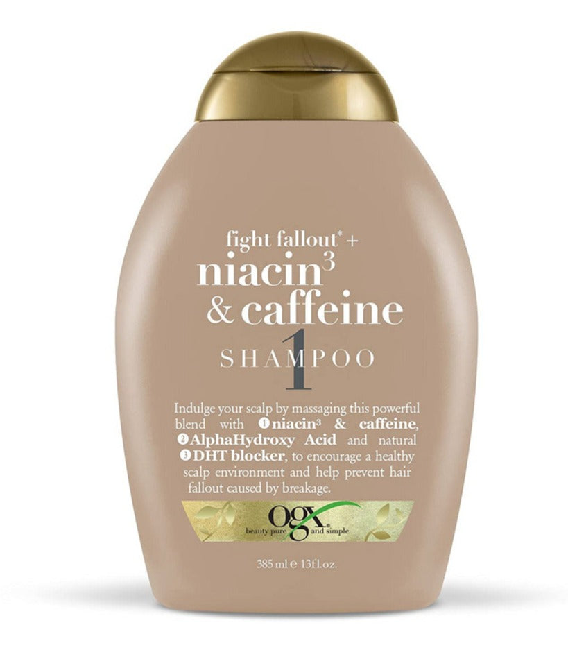 Buy OGX Fight Fallout Niacin & Caffeine Shampoo - 385ml in Pakistan