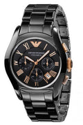 Buy Emporio Armani Men’s Chronograph Quartz Stainless Steel Black Dial 42mm Watch 1410 in Pakistan