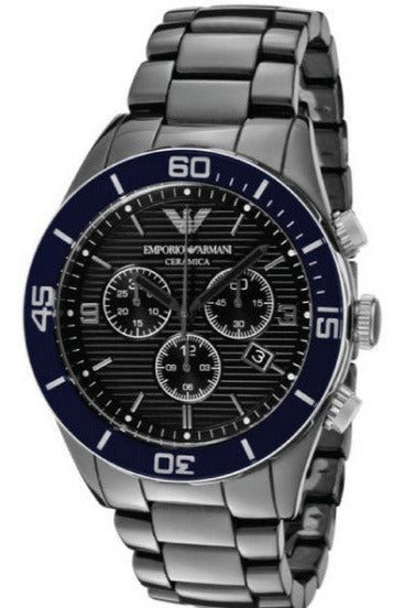 Buy Emporio Armani Men’s Chronograph Stainless Steel Black Dial 43mm Watch AR1429 in Pakistan