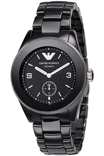 Buy Emporio Armani Women’s Quartz Stainless Steel Black Dial 39mm Watch 1422 in Pakistan