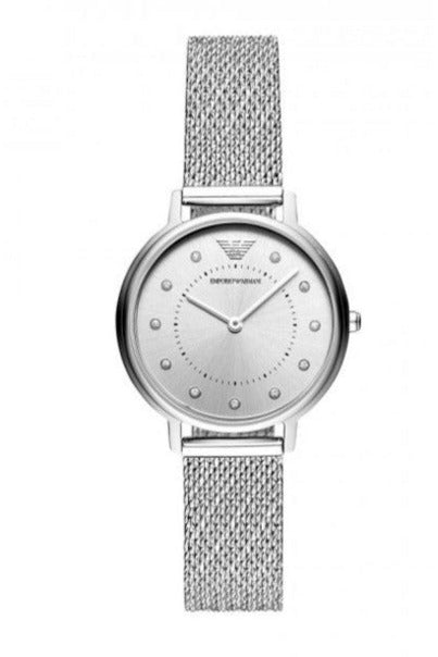 Buy Emporio Armani Women's Quartz Silver Stainless Steel Silver Dial 32mm Watch AR11128 in Pakistan