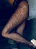 Buy Shein 1pair Rhinestone Fishnet Thigh High Stockings For Women Excluding Underwear in Pakistan
