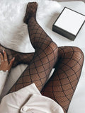 Buy Shein 1pair Women Plaid Pattern Fashionable Fishnet Tights For Daily Life in Pakistan