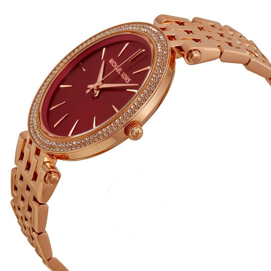 Buy Michael Kors Women’s Quartz Rose Gold Stainless Steel Red Dial 39mm Watch MK3378 in Pakistan