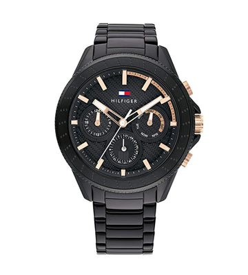 Buy Tommy Hilfiger Quartz Black Stainless Steel Black Dial 44mm Watch for Men - 1791858 in Pakistan