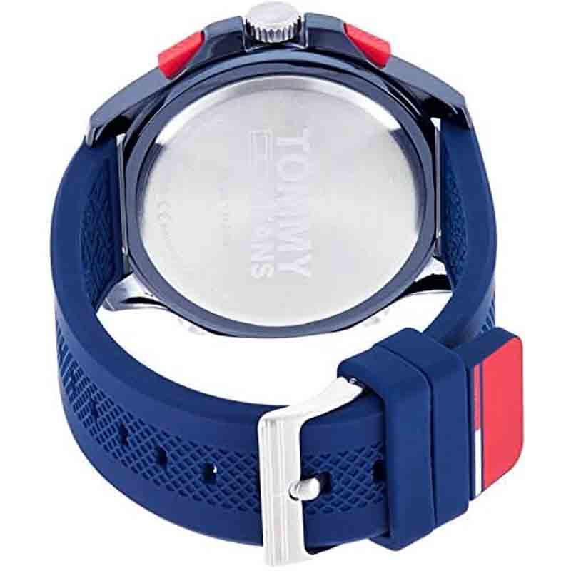 Buy Tommy Hilfiger Mens Quartz Silicone Strap Blue Dial 46mm Watch - 1791761 in Pakistan