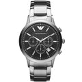 Buy Emporio Armani Mens Chronograph Quartz Stainless Steel Black Dial 43mm Watch - Ar2434 in Pakistan